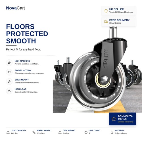Desk chair casters - desk,